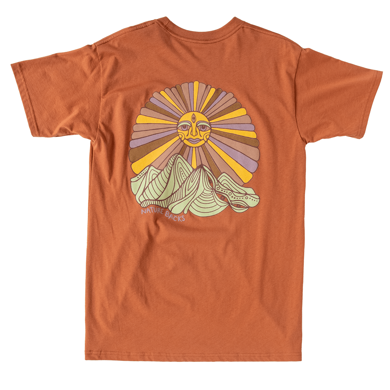 Nature Backs Limited Edition Short Sleeve 100% Organic Cotton T-Shirt | Limited Awaken Harvest Short Sleeve made with Eco-Friendly Fibers Sustainably made in the USA 