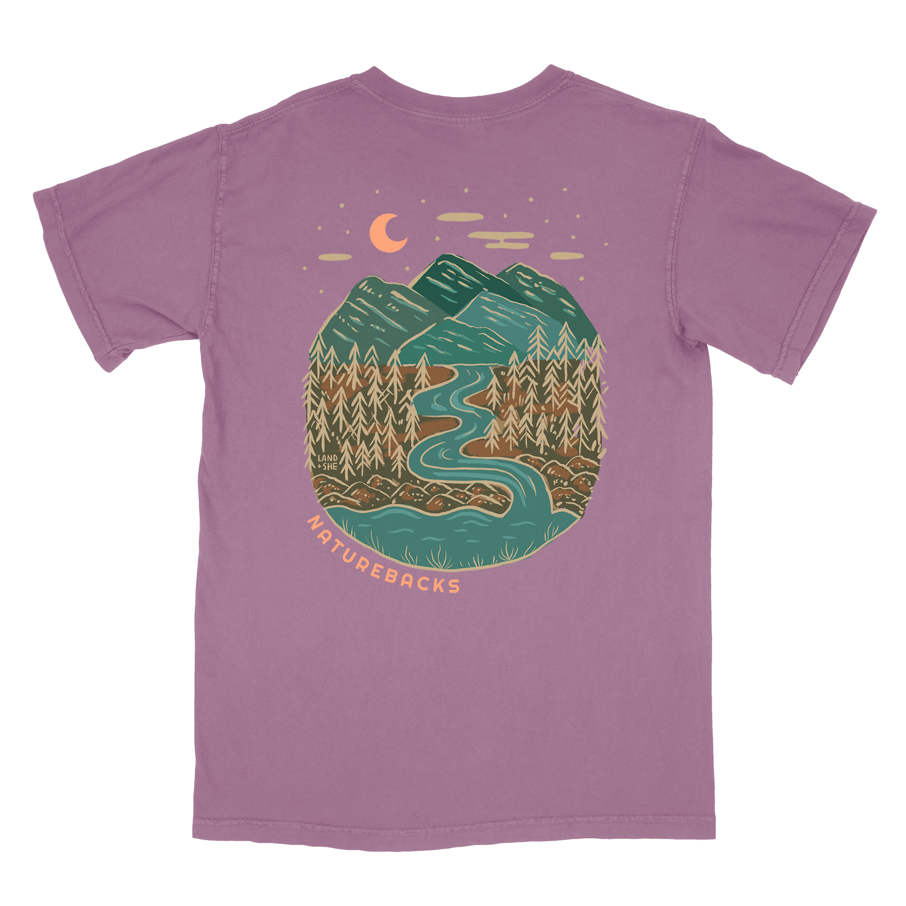 Nature Backs Comfort Colors Evergreen Berry Short Sleeve T-Shirt | Nature-Inspired Design on Ultra-Soft Fabric