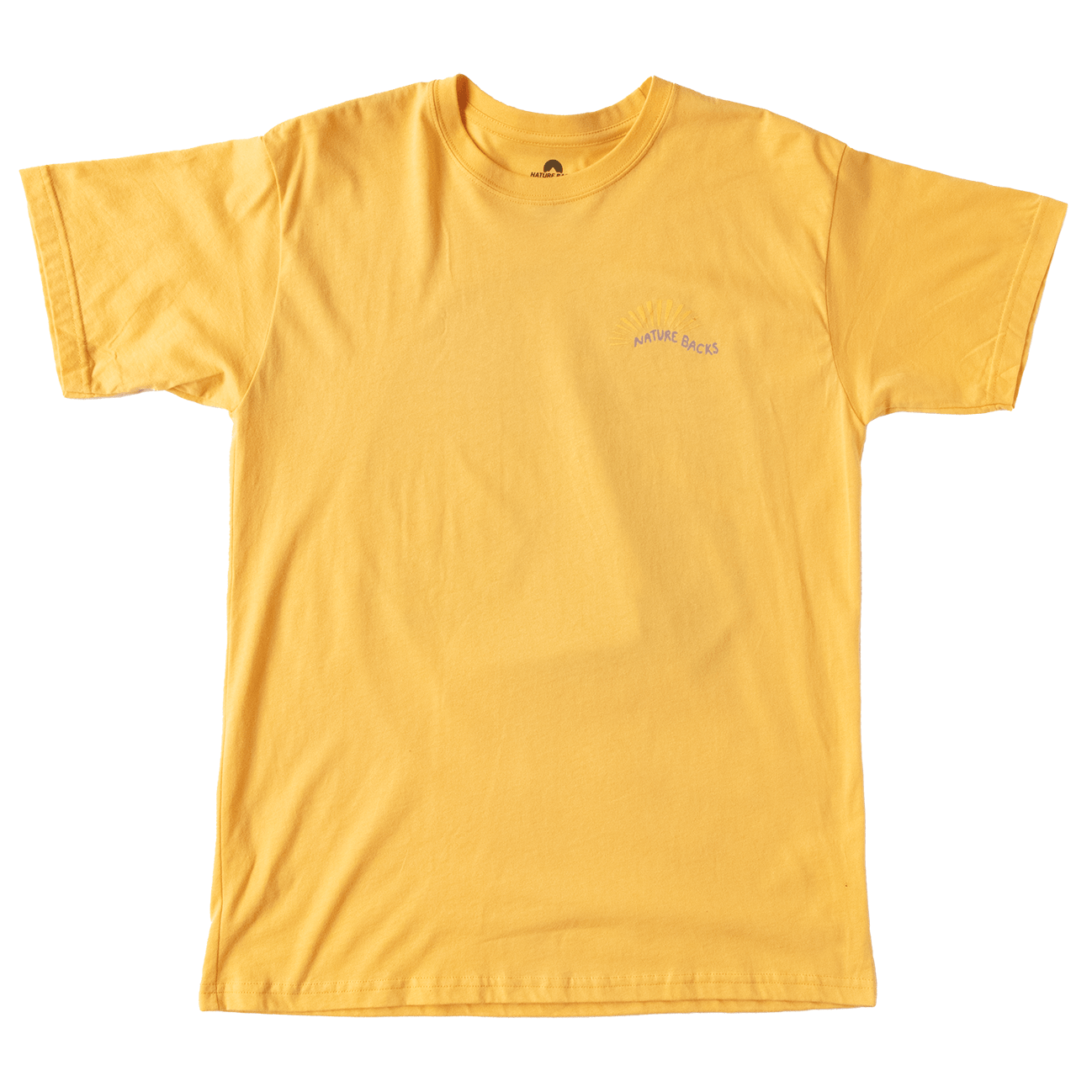 Nature Backs Limited Edition Short Sleeve 100% Organic Cotton T-Shirt | Limited Awaken Citrus Short Sleeve made with Eco-Friendly Fibers Sustainably made in the USA 