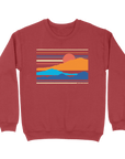 Nature Backs Comfort Wash Daydream Aurora Crewneck | Nature-Inspired Design on Ultra-Soft Fabric