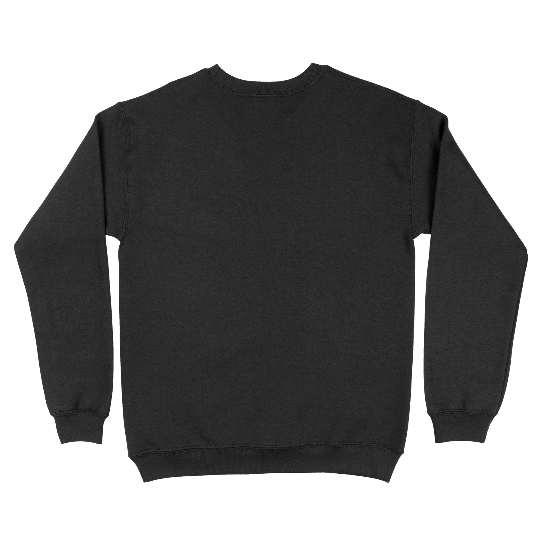 Nature Backs Comfort Wash Nocturnal Black Crewneck | Nature-Inspired Design on Ultra-Soft Fabric