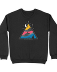 Nature Backs Comfort Wash Nocturnal Black Crewneck | Nature-Inspired Design on Ultra-Soft Fabric