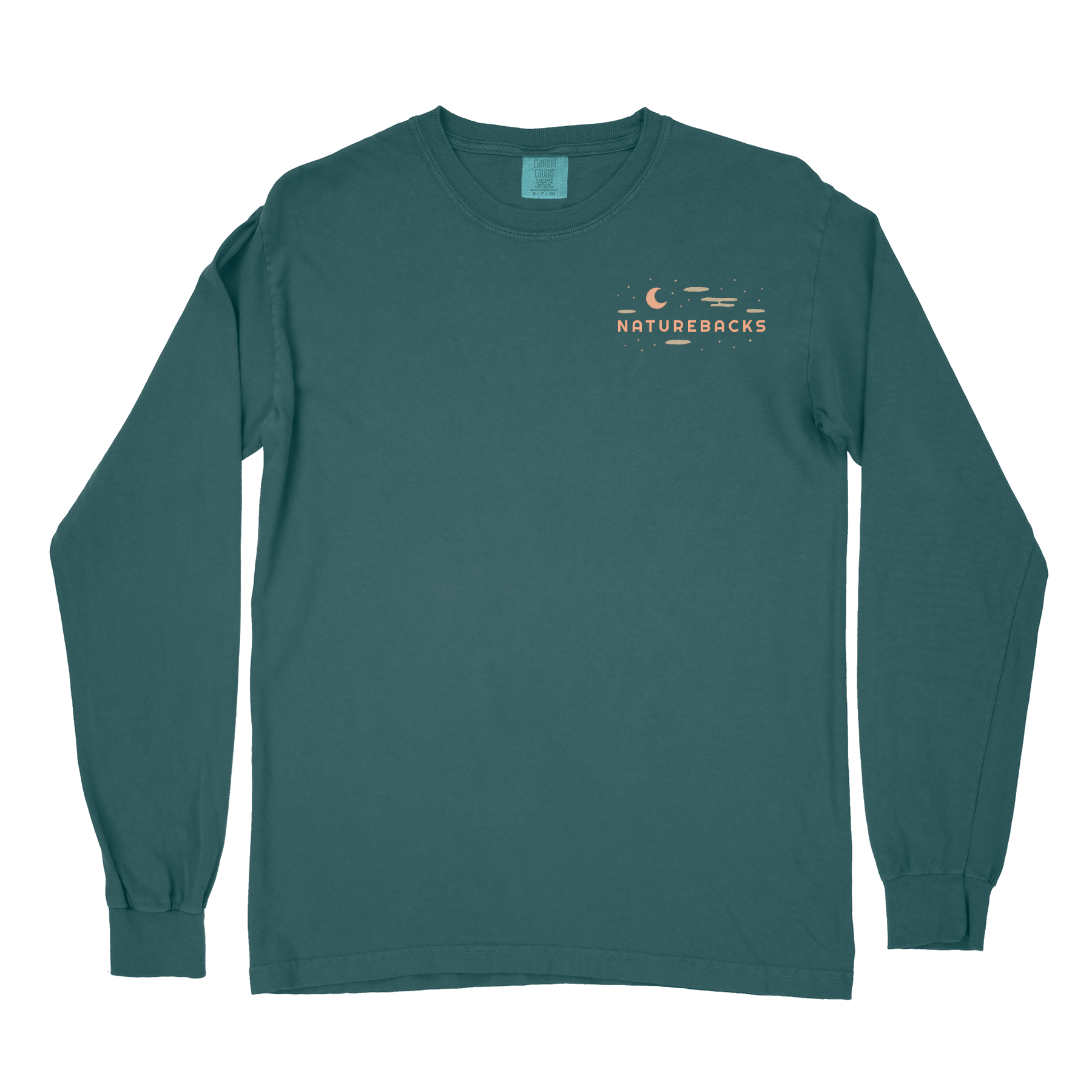 Nature Backs Comfort Colors Evergreen Spruce Long Sleeve T-Shirt | Nature-Inspired Design on Ultra-Soft Fabric