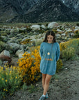 Nature Backs Comfort Wash Saguaro Fog Crewneck | Nature-Inspired Design on Ultra-Soft Fabric