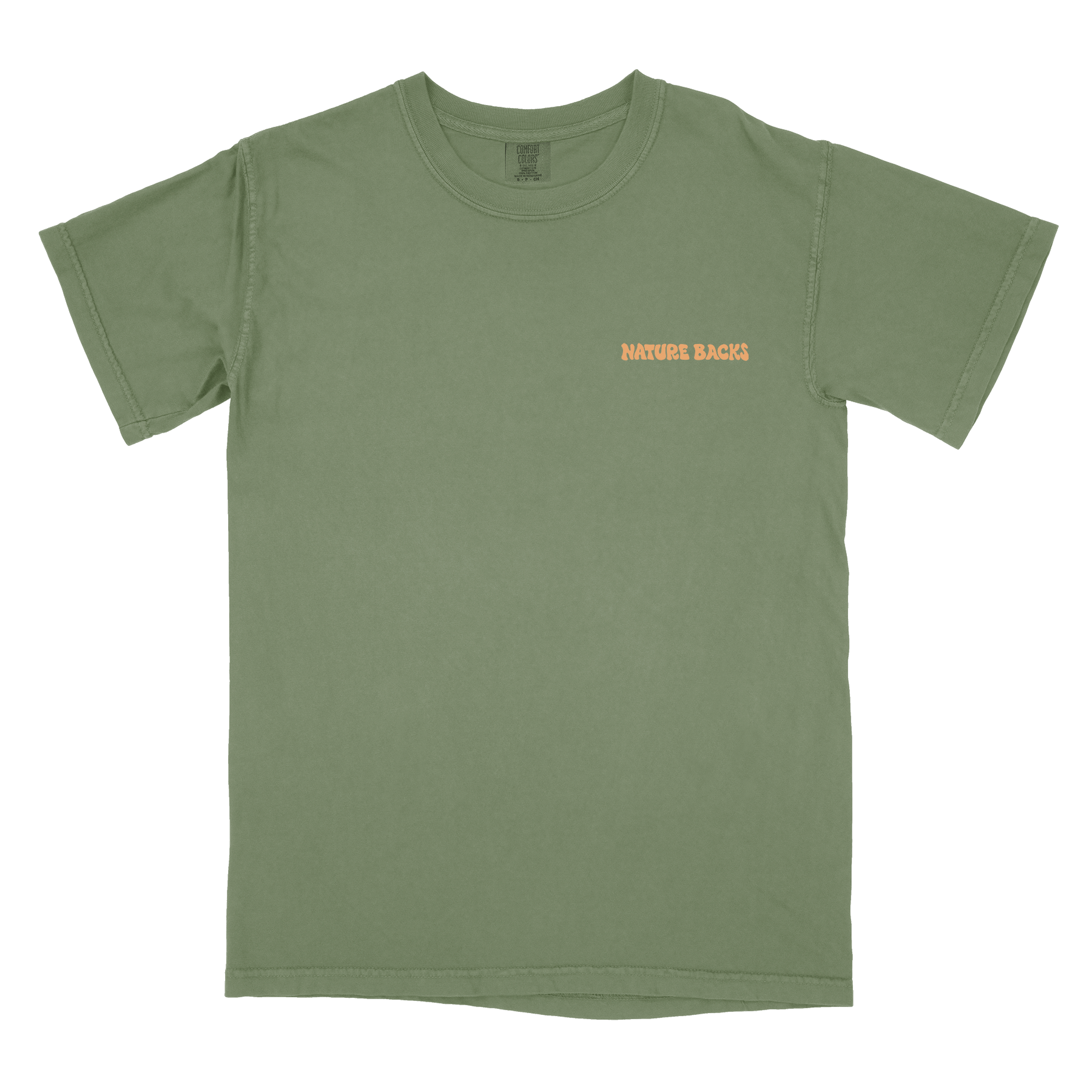 Nature Backs Comfort Colors Burst Hemp Short Sleeve T-Shirt | Nature-Inspired Design on Ultra-Soft Fabric