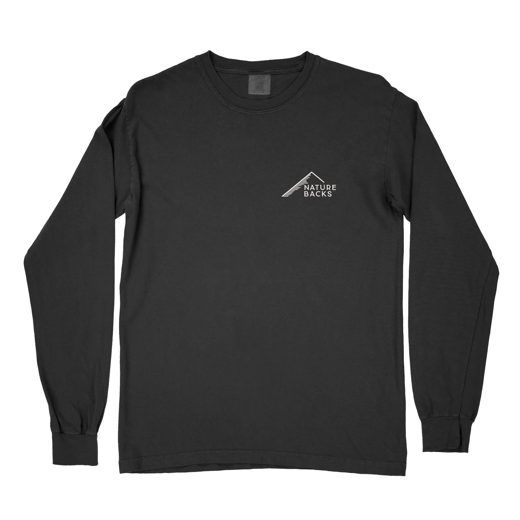 Nature Backs Comfort Colors Daybreak Black Long Sleeve T-Shirt | Nature-Inspired Design on Ultra-Soft Fabric