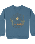 Nature Backs Comfort Wash Saguaro Fog Crewneck | Nature-Inspired Design on Ultra-Soft Fabric