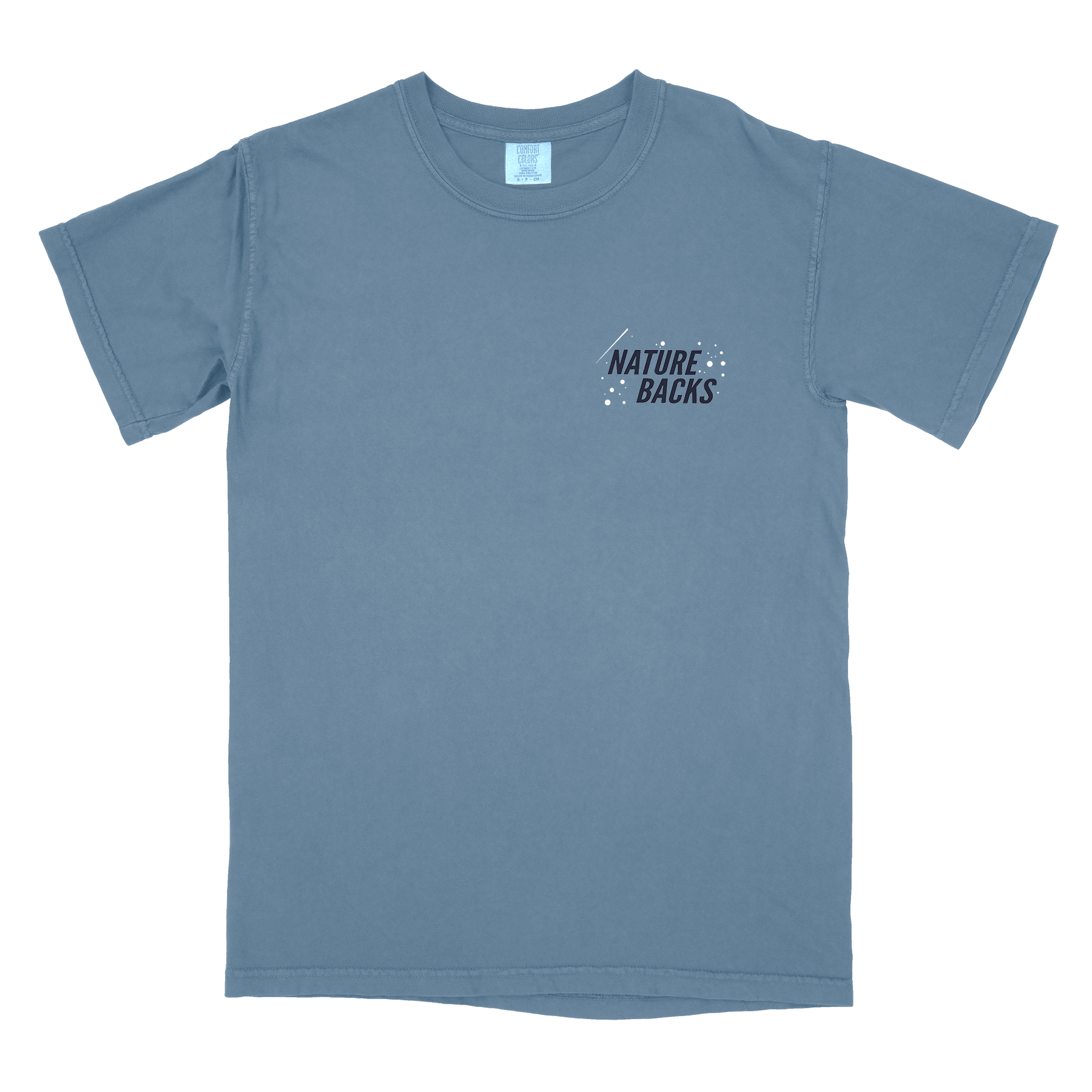 Nature Backs Comfort Colors Moon Phase Fog Short Sleeve T-Shirt | Nature-Inspired Design on Ultra-Soft Fabric