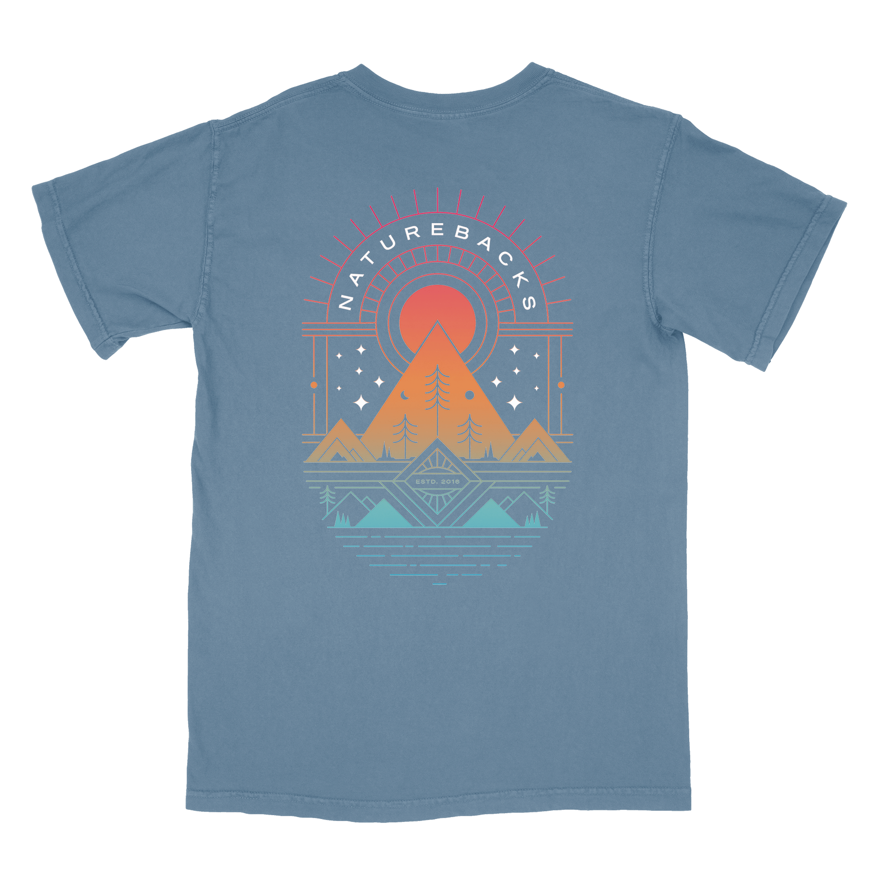 Nature Backs Comfort Colors Prism Fog Short Sleeve T-Shirt | Nature-Inspired Design on Ultra-Soft Fabric