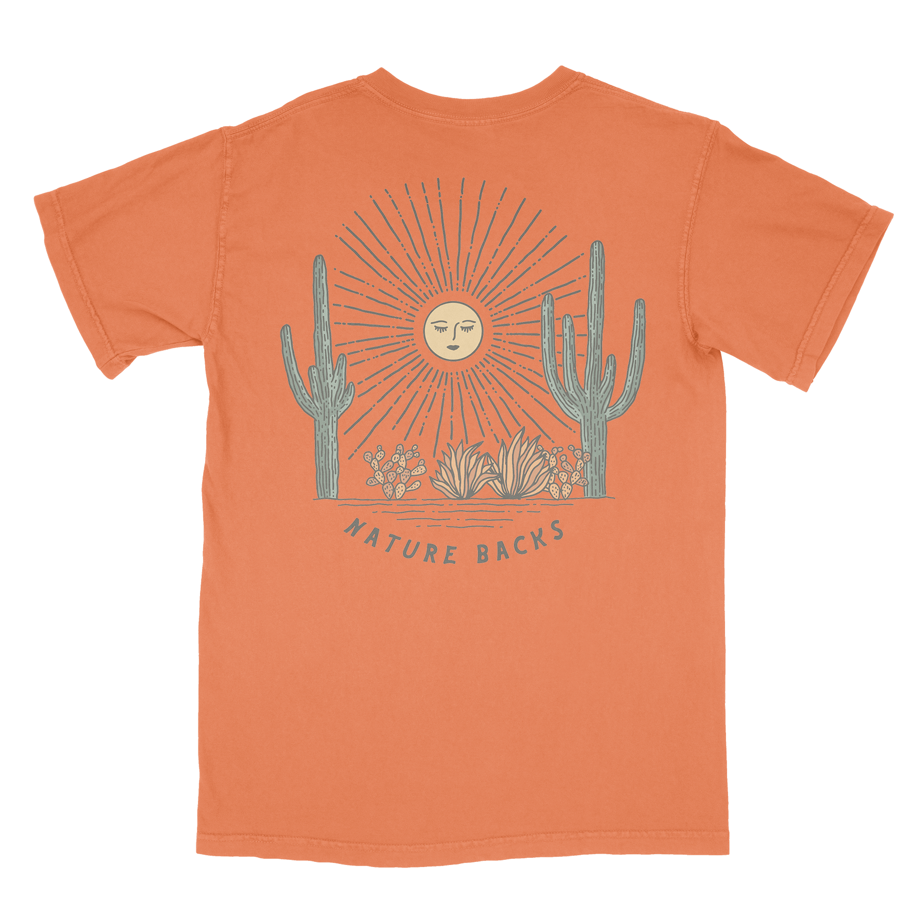 Nature Backs Comfort Colors Saguaro Harvest Short Sleeve T-Shirt | Nature-Inspired Design on Ultra-Soft Fabric