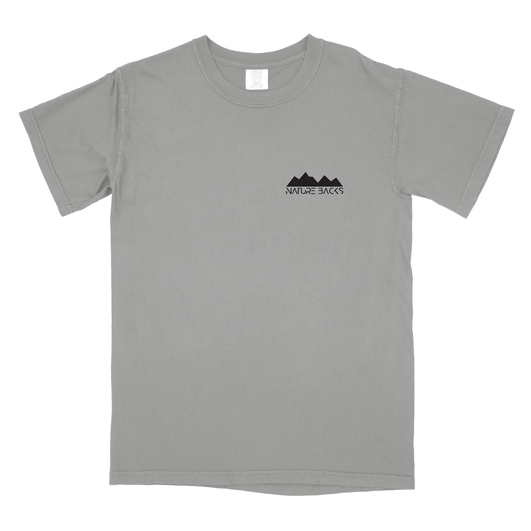 Nature Backs Comfort Colors Stellar Gray Short Sleeve T-Shirt | Nature-Inspired Design on Ultra-Soft Fabric