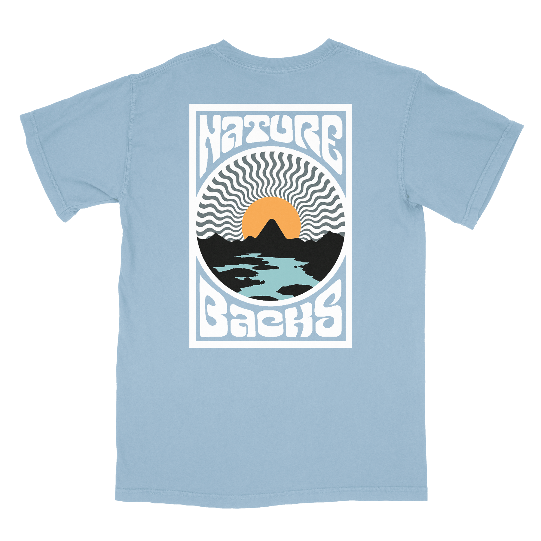 Nature Backs Comfort Colors Sublime Breeze Short Sleeve T-Shirt | Nature-Inspired Design on Ultra-Soft Fabric