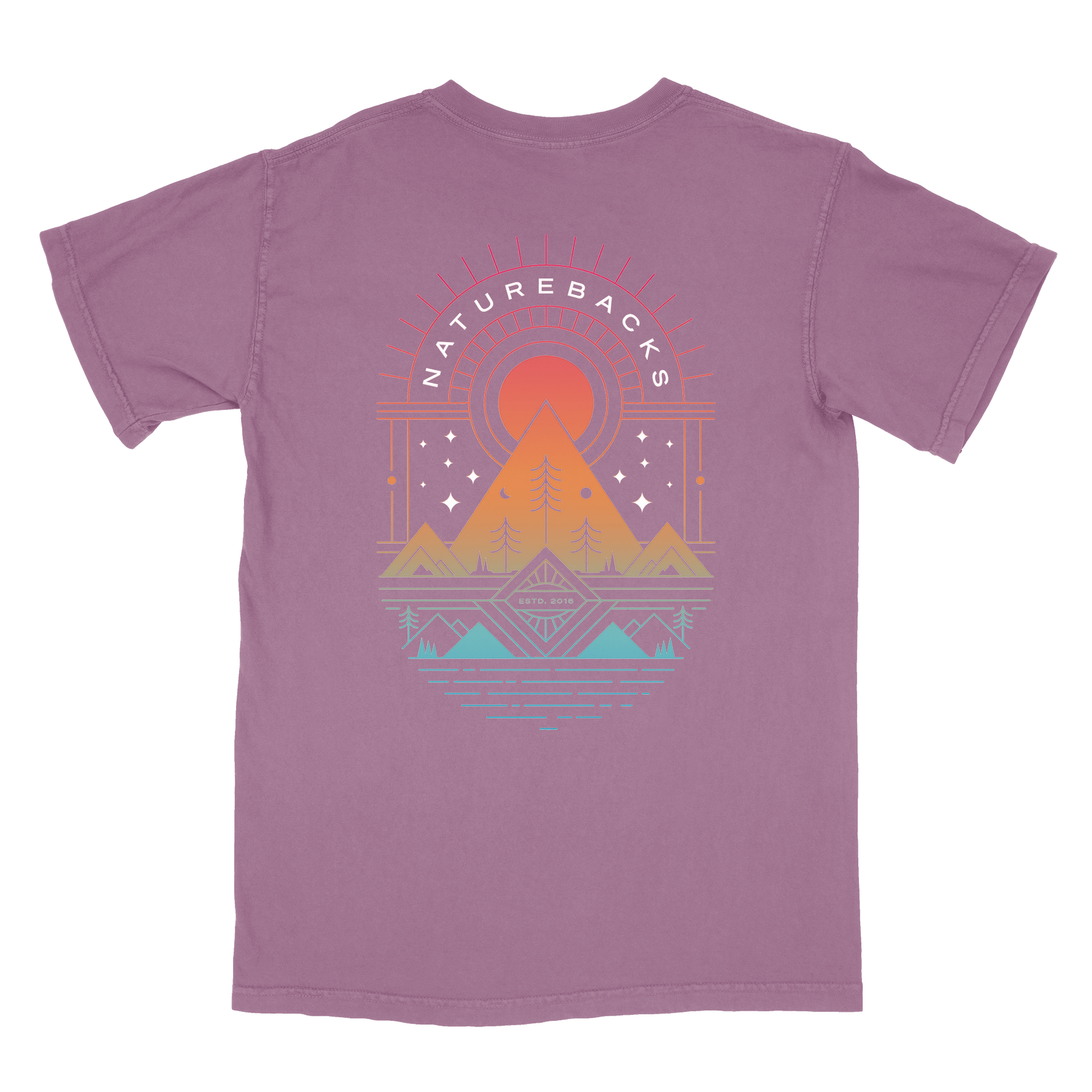 Nature Backs Comfort Colors Prism Cosmos Short Sleeve T-Shirt | Nature-Inspired Design on Ultra-Soft Fabric