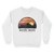 Nature Backs Gildan Dusk White Crewneck | Nature-Inspired Design on Ultra-Soft Fabric