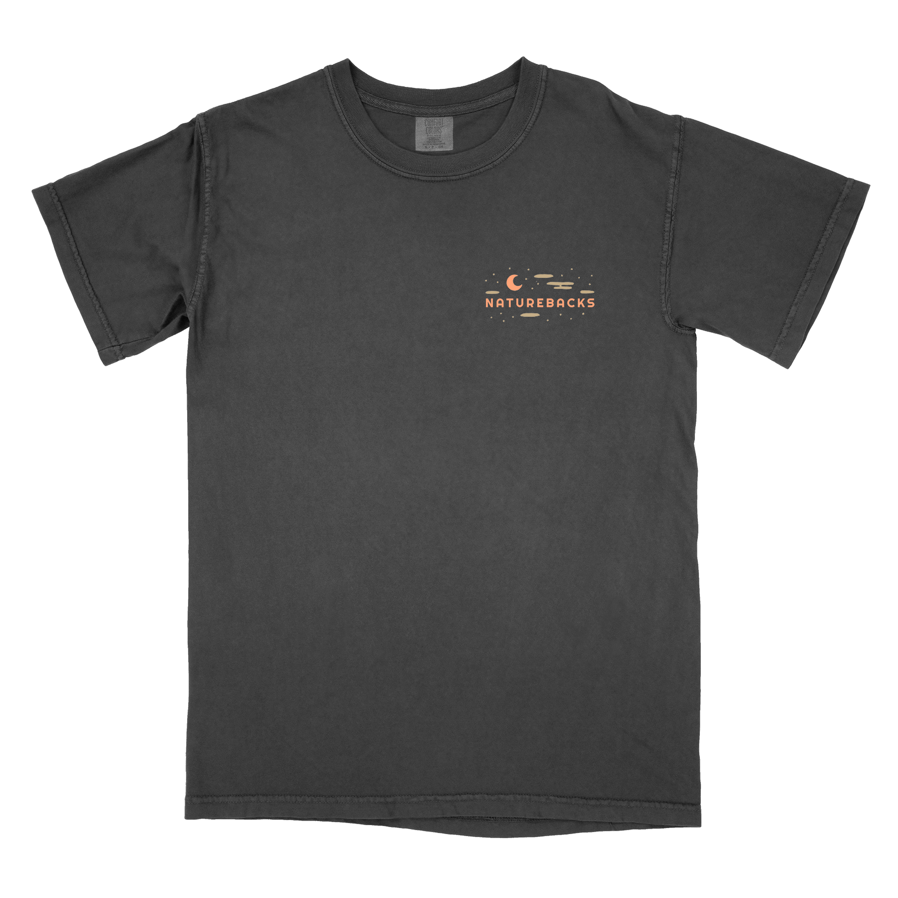 Nature Backs Comfort Colors Evergreen Black Short Sleeve T-Shirt | Nature-Inspired Design on Ultra-Soft Fabric