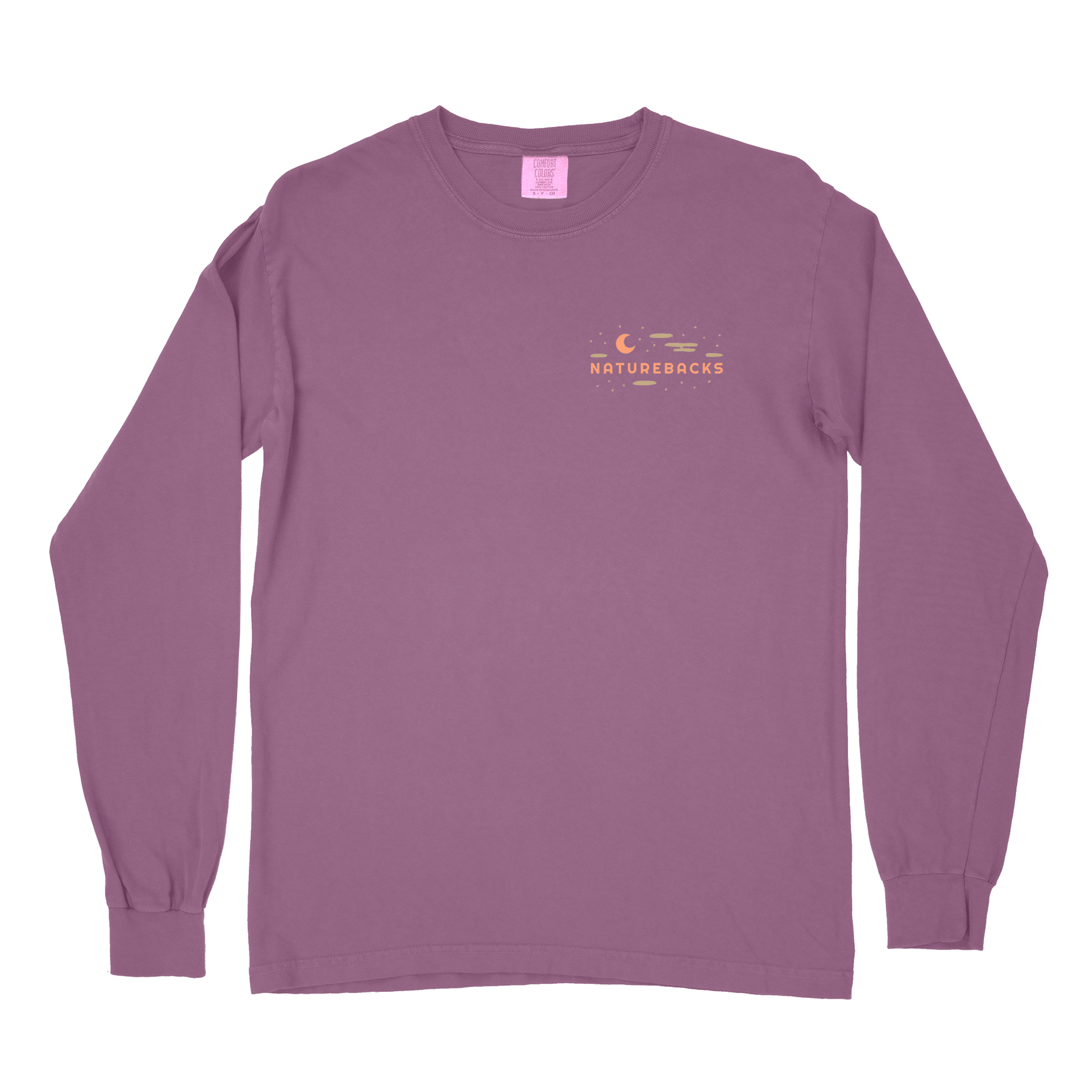 Nature Backs Comfort Colors Evergreen Berry Long Sleeve T-Shirt | Nature-Inspired Design on Ultra-Soft Fabric