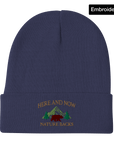 Here And Now Embroidered Beanie