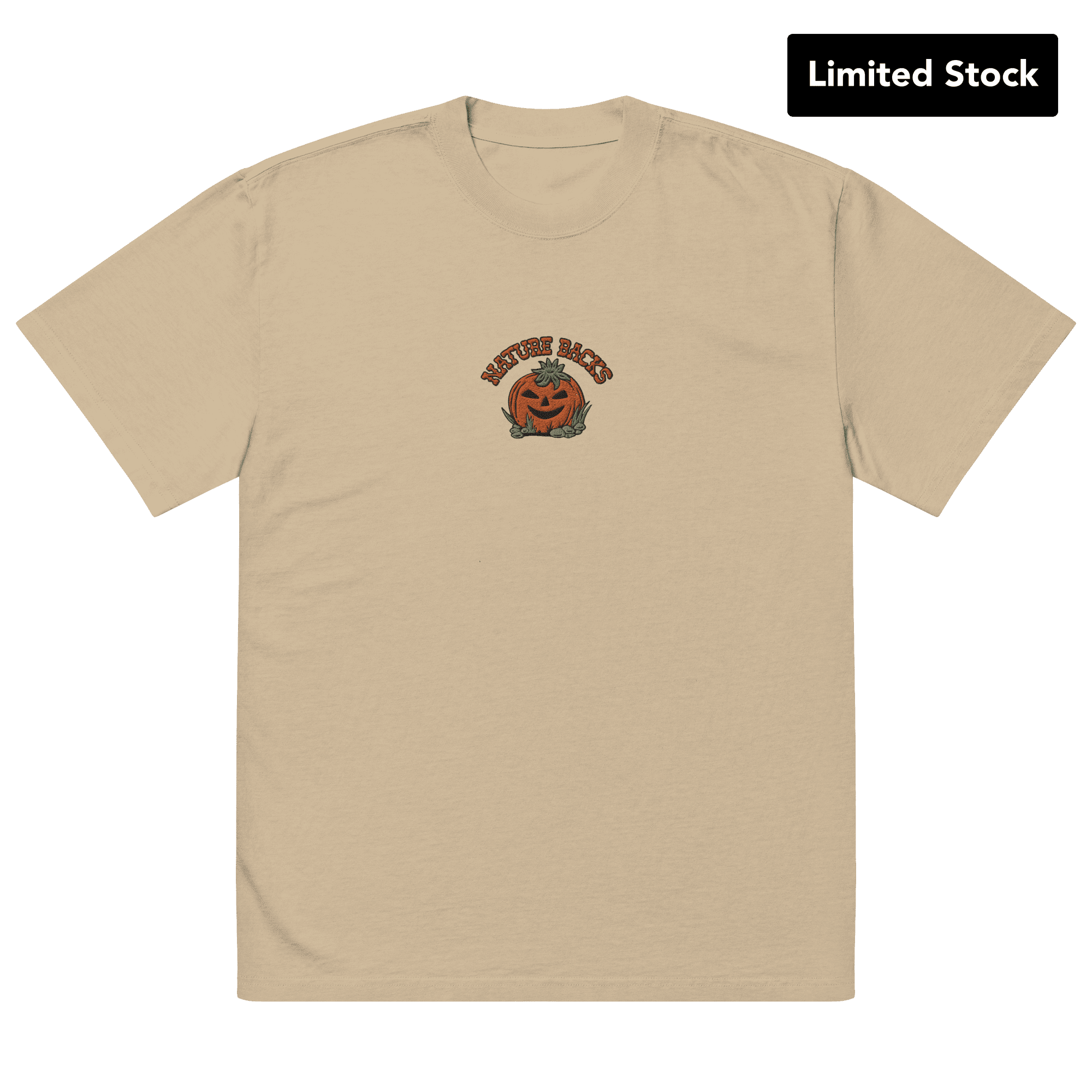 Jackolantern Embroidered Oversized Tee