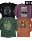 Nature Backs Comfort Colors Long Sleeve Bundle| Four to Ten Nature-Inspired Design on Ultra-Soft Fabric for a Discounted Price 