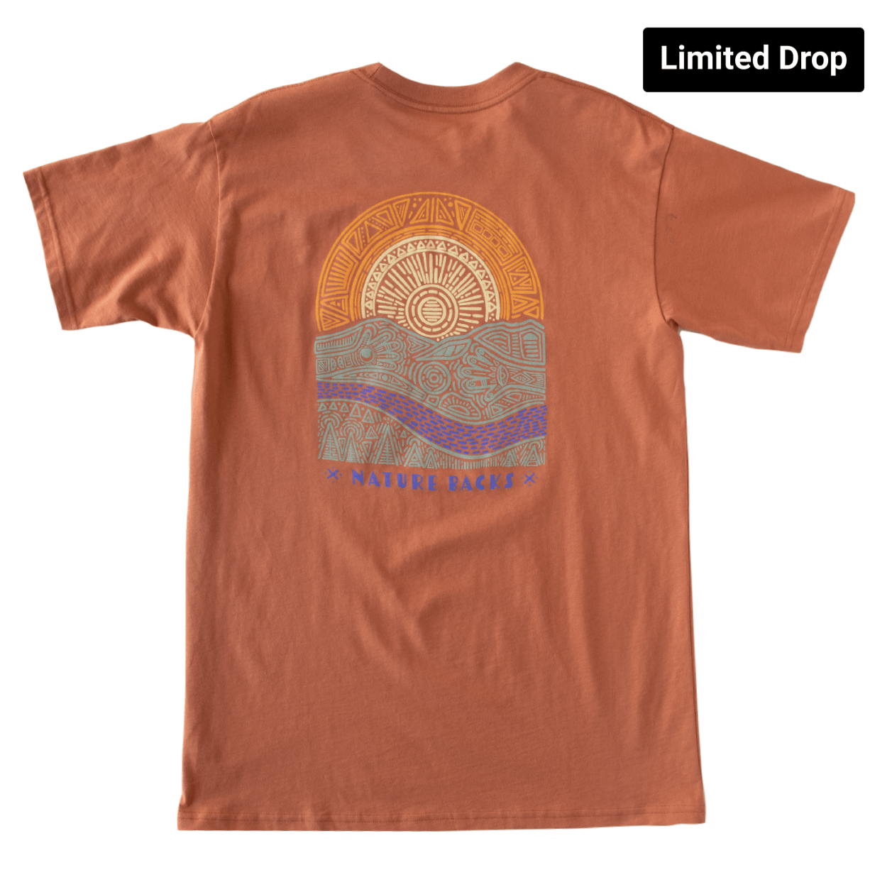 Nature Backs Limited Edition Short Sleeve 100% Organic Cotton T-Shirt | Limited Origin Harvest Short Sleeve made with Eco-Friendly Fibers Sustainably made in the USA 