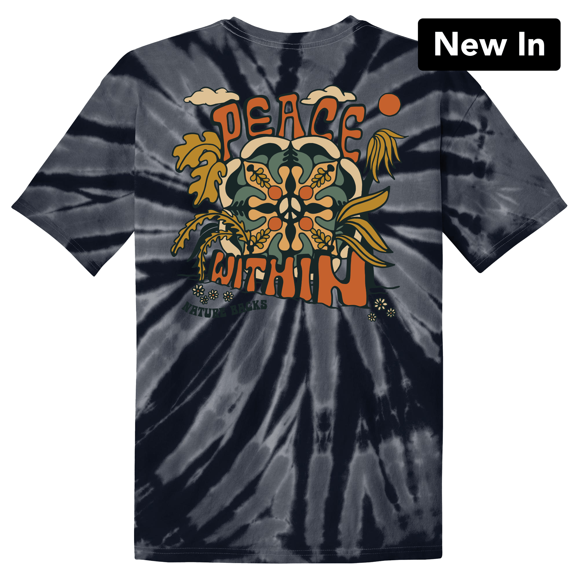 Peace Within - Black Tie Dye