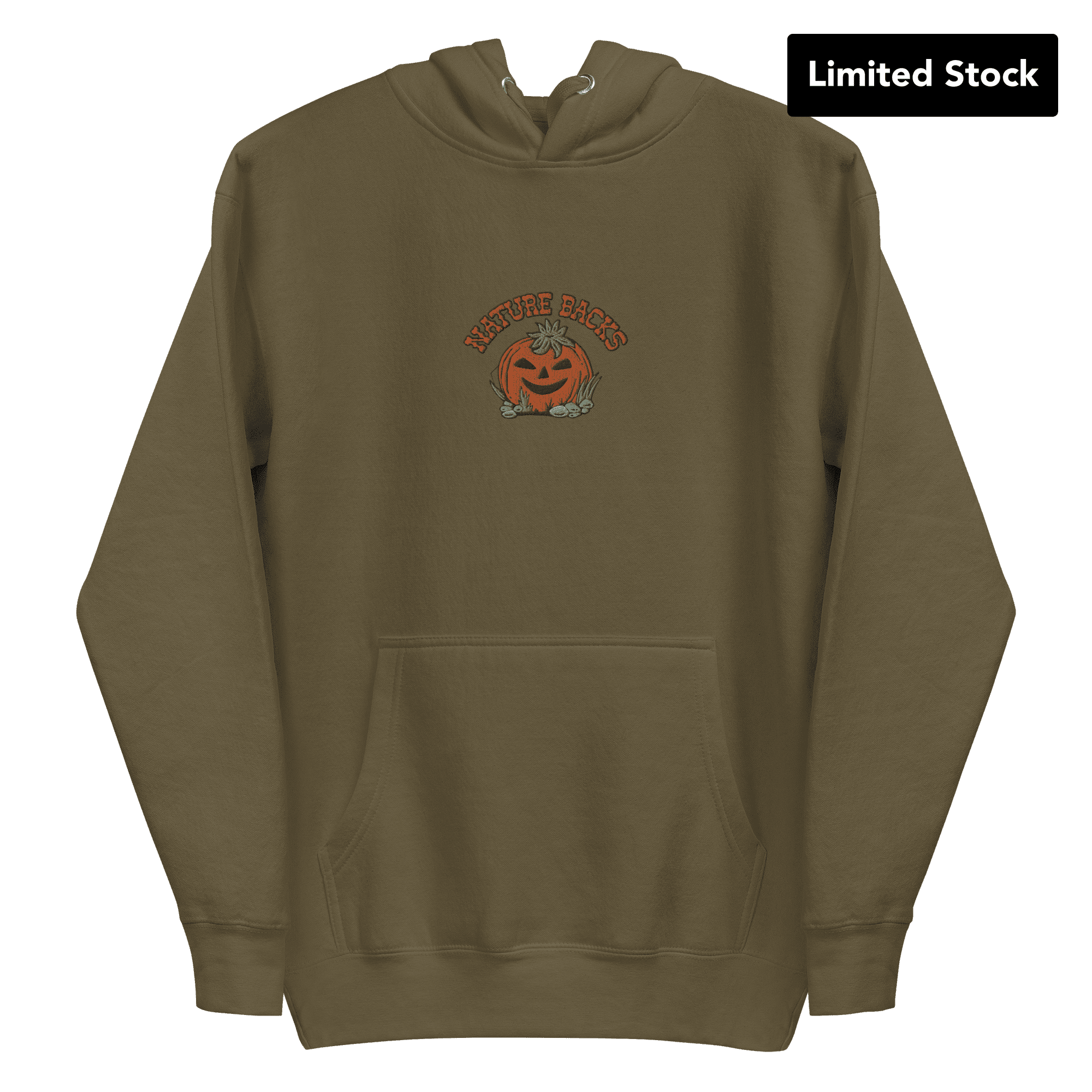 Jackolantern Embroidered  Hoodie