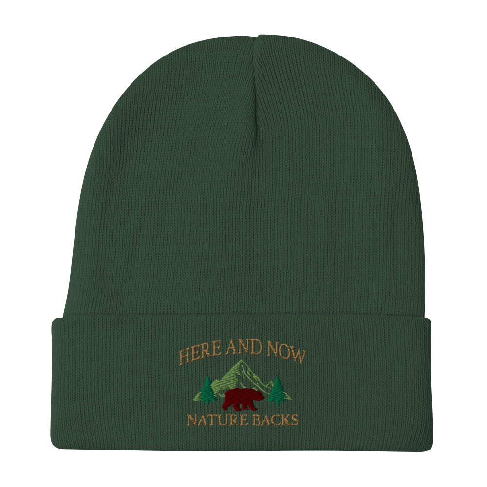 Here And Now Embroidered Beanie