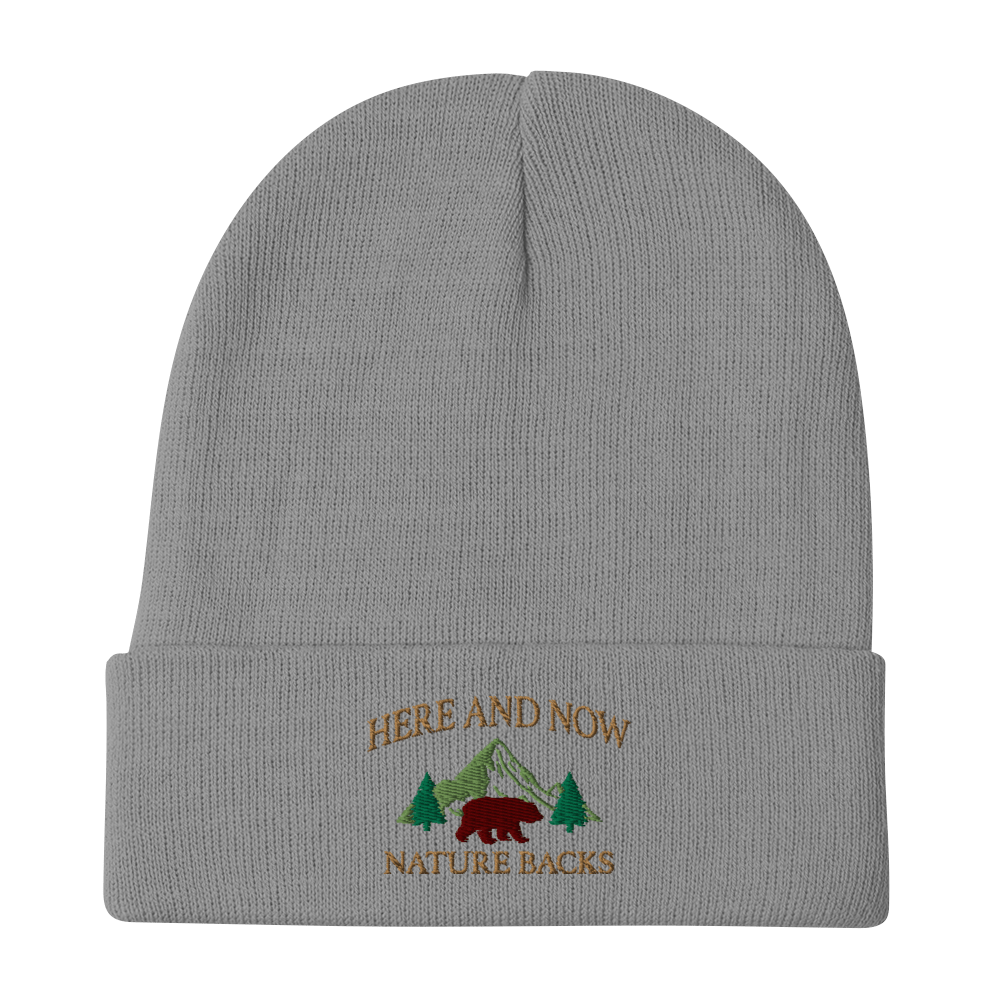 Here And Now Embroidered Beanie