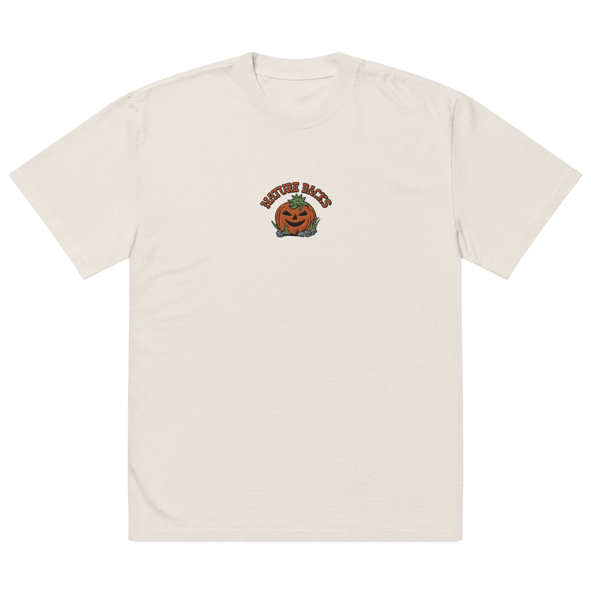 Jackolantern Embroidered Oversized Tee