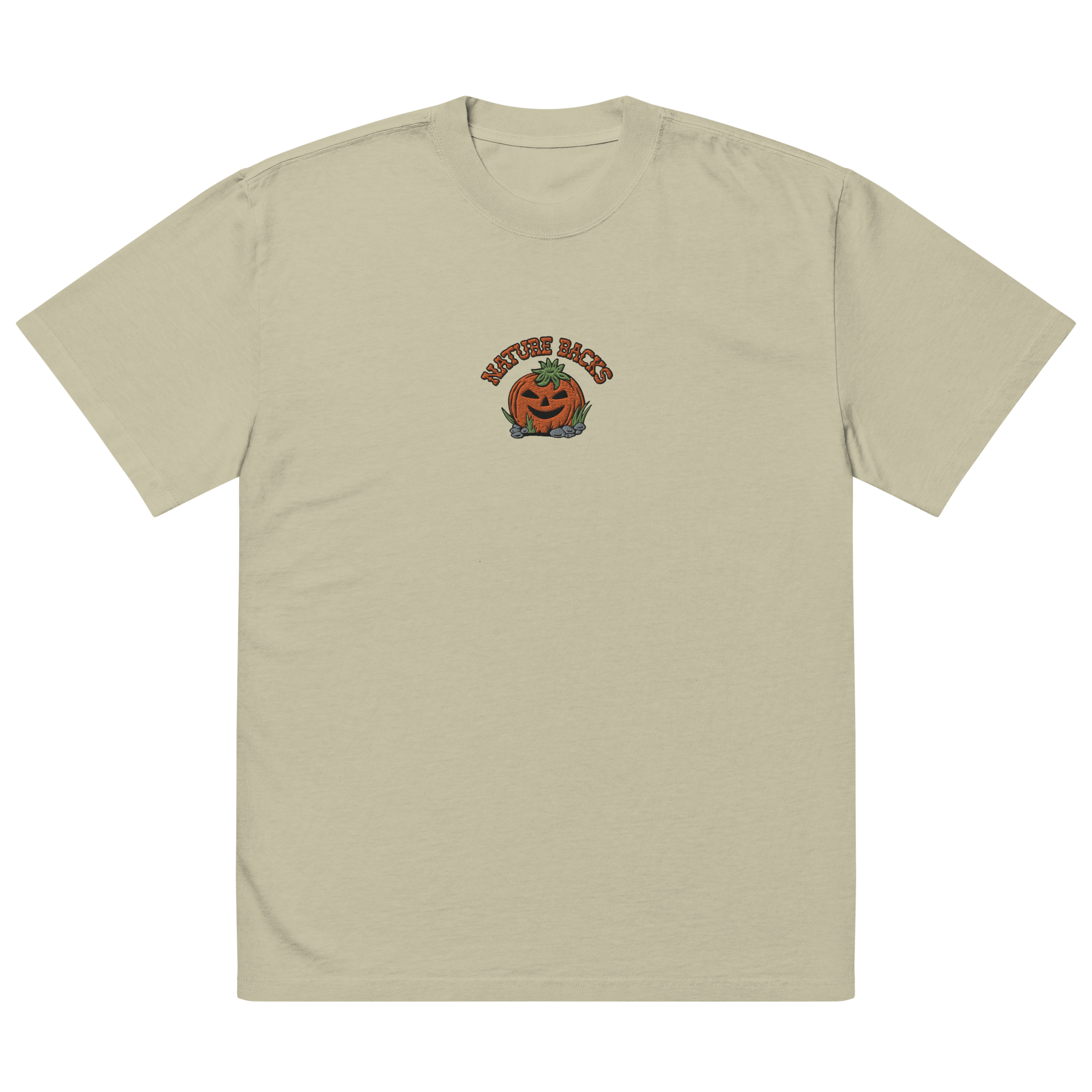 Jackolantern Embroidered Oversized Tee