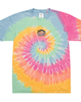 Rainbow Embroidered - Oversized Tie Dye